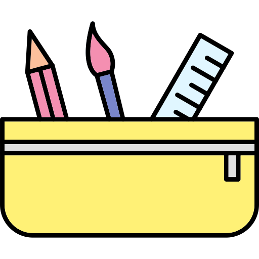 Pencil case Generic Thin Outline Color icon