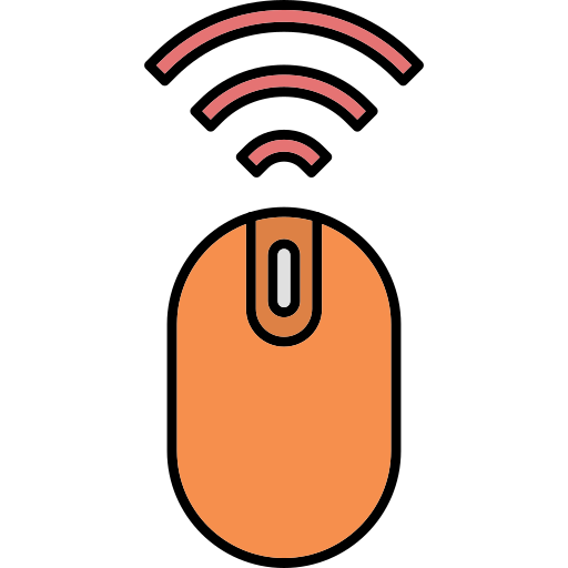 Wireless mouse Generic Thin Outline Color icon