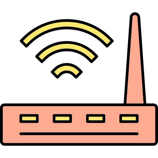 wi-fi роутер Generic Thin Outline Color иконка