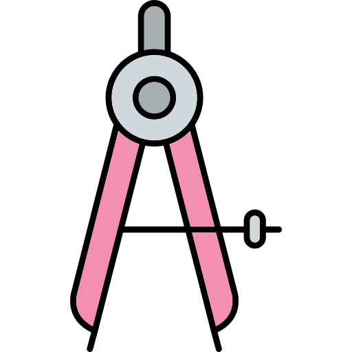 divisor Generic Thin Outline Color icono
