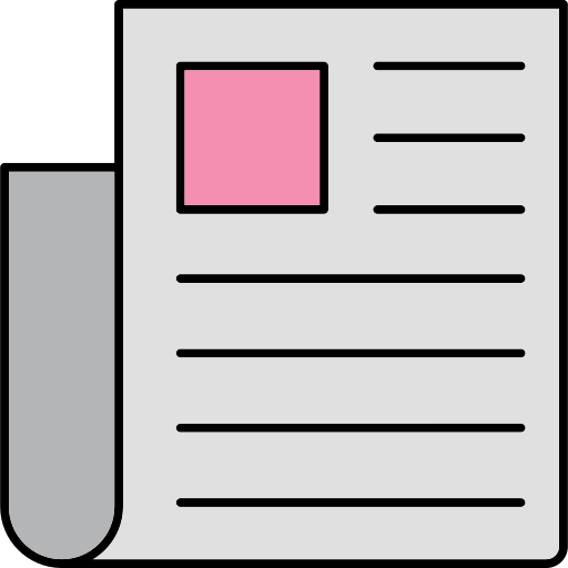 Publication Generic Thin Outline Color icon