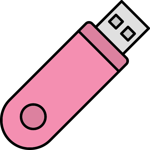 Flash disk Generic Thin Outline Color icon
