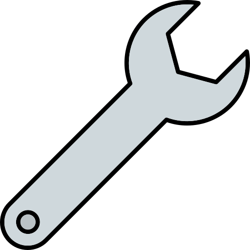 Wrench Generic Thin Outline Color icon