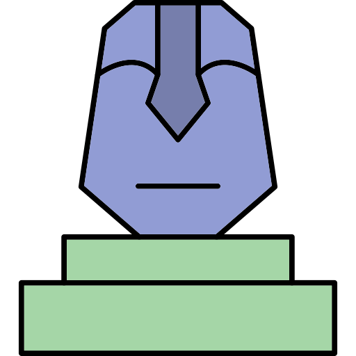 Moai Generic Thin Outline Color icon