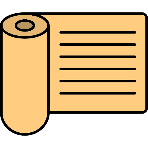 papier do pakowania Generic Thin Outline Color ikona