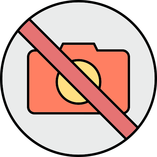 No camera Generic Thin Outline Color icon