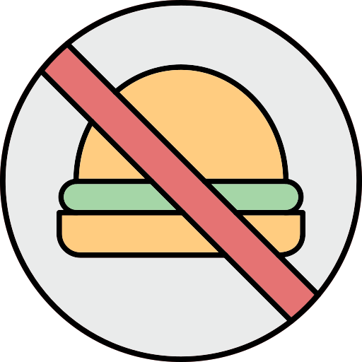 No food Generic Thin Outline Color icon