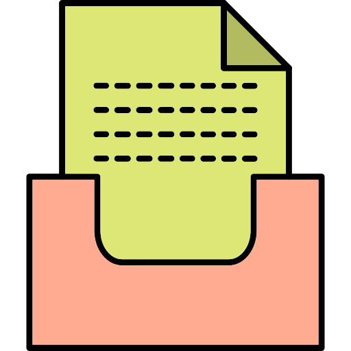 Archive Generic Thin Outline Color icon