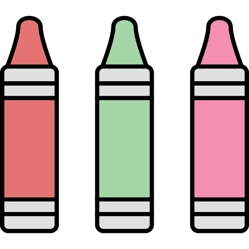 buntstifte Generic Thin Outline Color icon