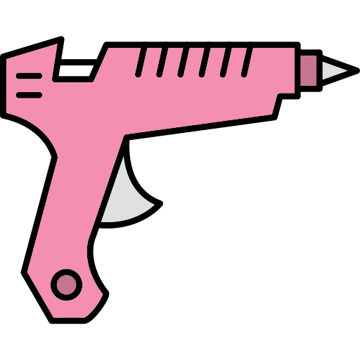 Клей-пистолет Generic Thin Outline Color иконка