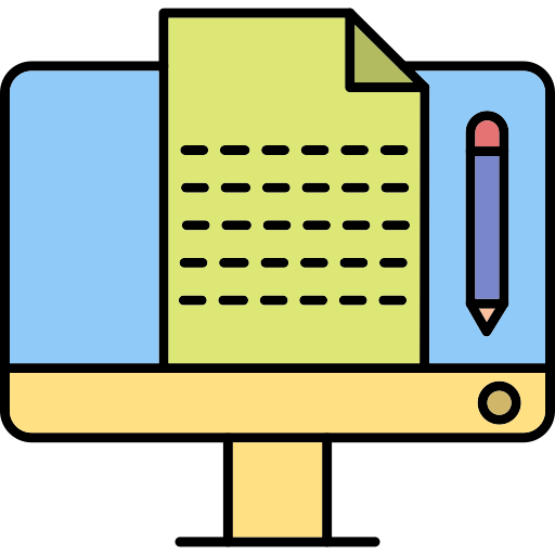 Blogging Generic Thin Outline Color icon