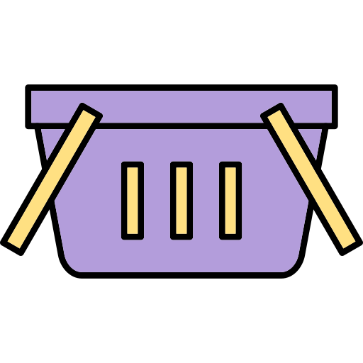 Basket Generic Thin Outline Color icon