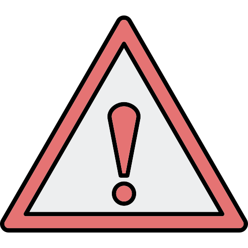 segnale di pericolo Generic Thin Outline Color icona