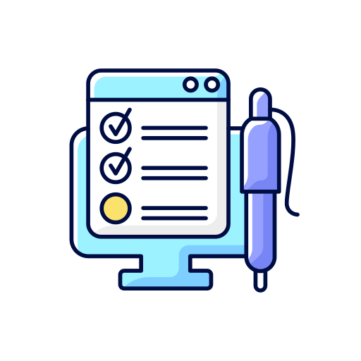Fountain pen Generic Thin Outline Color icon
