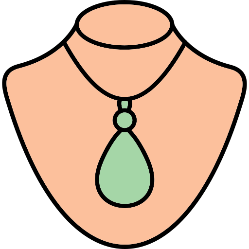 collar Generic Thin Outline Color icono