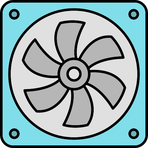 Fan Generic Thin Outline Color icon