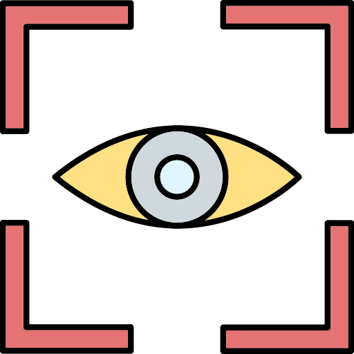 vision Generic Thin Outline Color icon