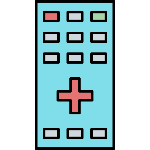 Remote Generic Thin Outline Color icon