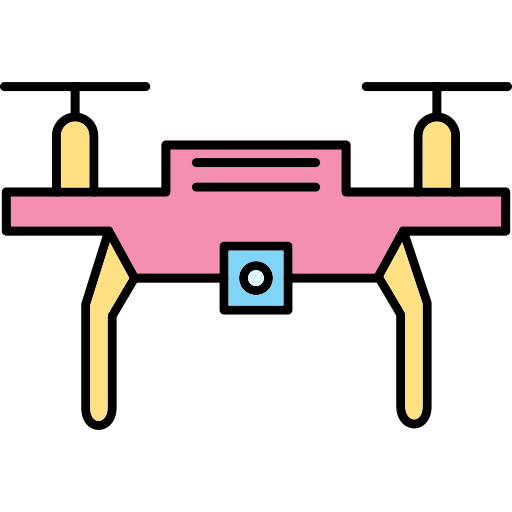 drone Generic Thin Outline Color Ícone