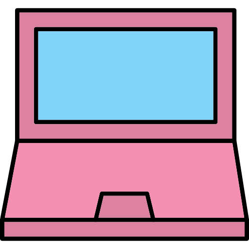 노트북 Generic Thin Outline Color icon