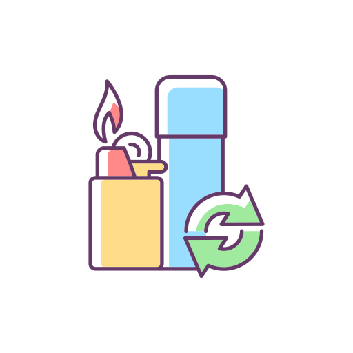 feuerzeug Generic Thin Outline Color icon