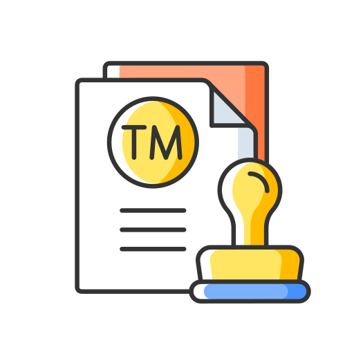 Trademark Generic Thin Outline Color icon