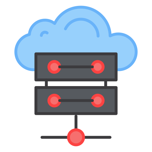 server cloud Generic Outline Color icona