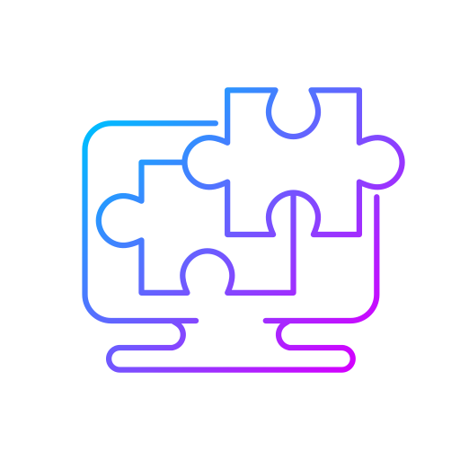 Puzzle Generic Gradient icon