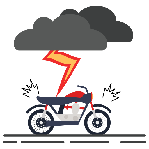 Thunderstorm Generic Flat icon