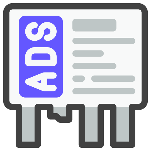 Tear off ads Generic Outline Color icon
