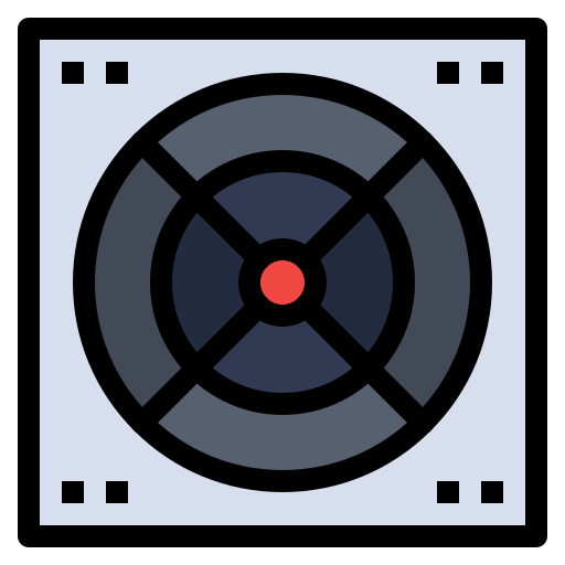 wentylator Generic Outline Color ikona
