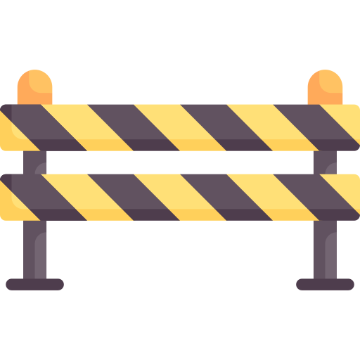Traffic barrier Special Flat icon