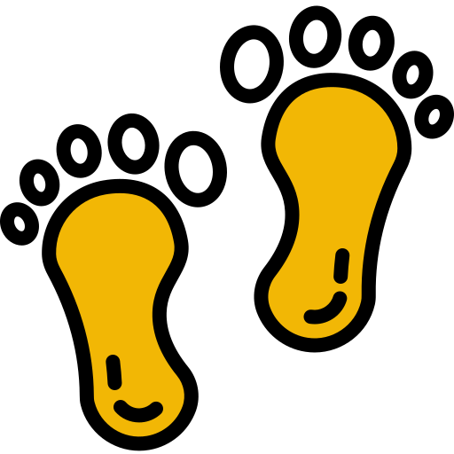 Footprint Generic Fill & Lineal icon