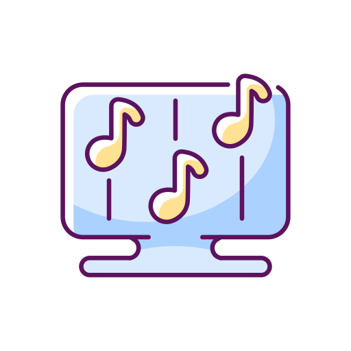 Rhythm Generic Thin Outline Color icon