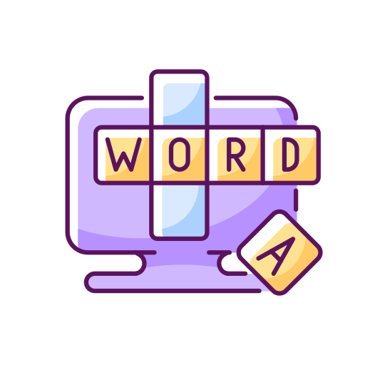 Crossword Generic Thin Outline Color icon