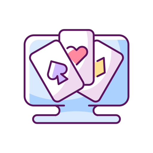 Card game Generic Thin Outline Color icon