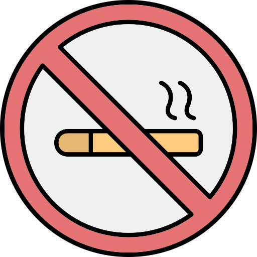niet roken Generic Thin Outline Color icoon