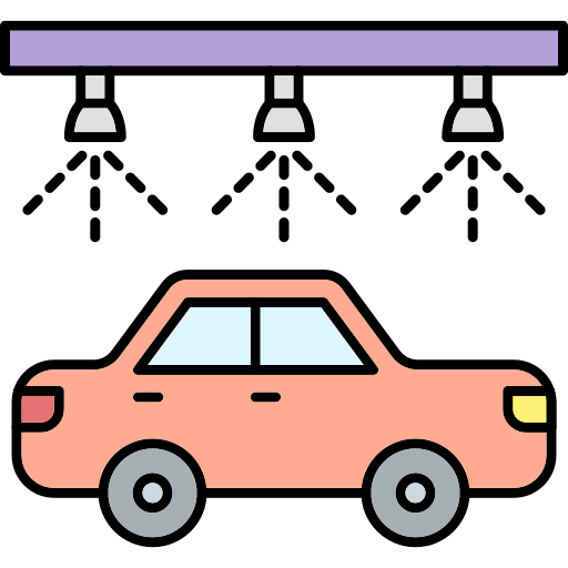 autowäsche Generic Thin Outline Color icon