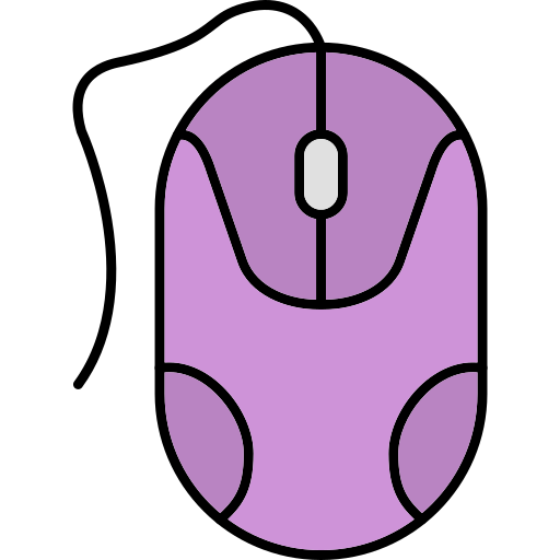 Mouse Generic Thin Outline Color icon