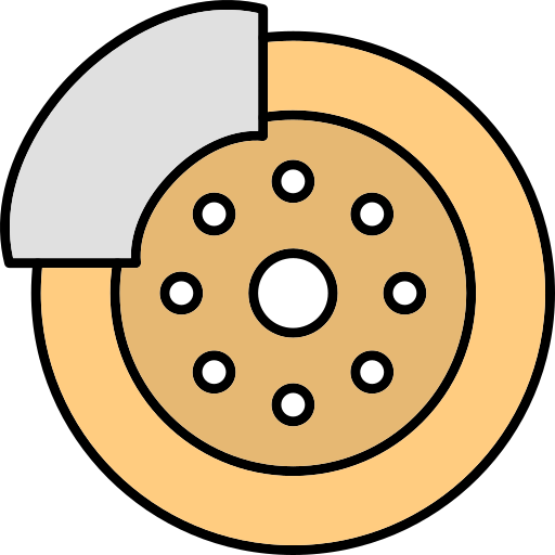 Brake disc Generic Thin Outline Color icon