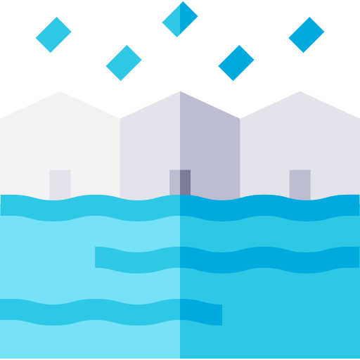 inundación Basic Straight Flat icono