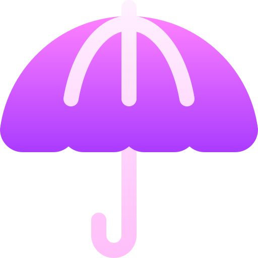 Umbrella Basic Gradient Gradient icon