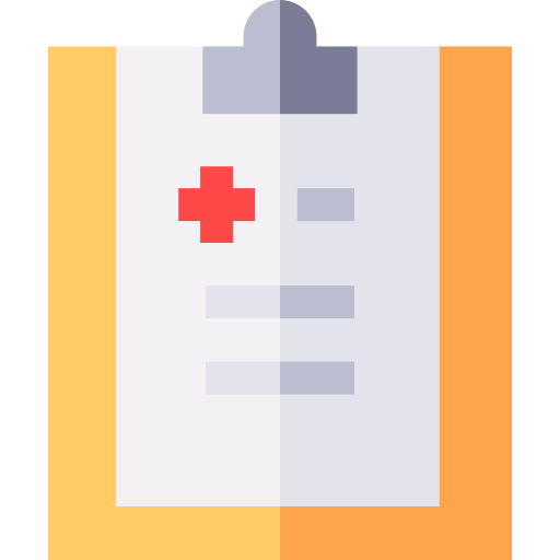 gesundheitsbericht Basic Straight Flat icon