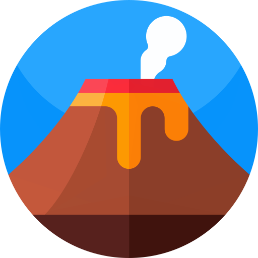 火山 Geometric Flat Circular Flat icon