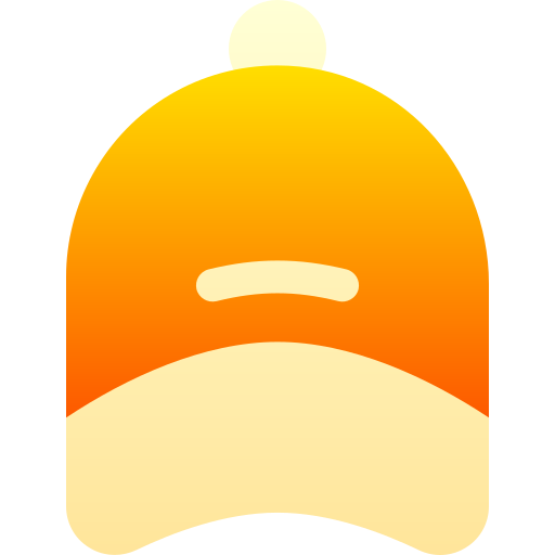 honkbal hoed Basic Gradient Gradient icoon