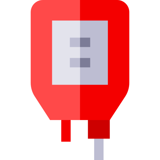 bloed Basic Straight Flat icoon