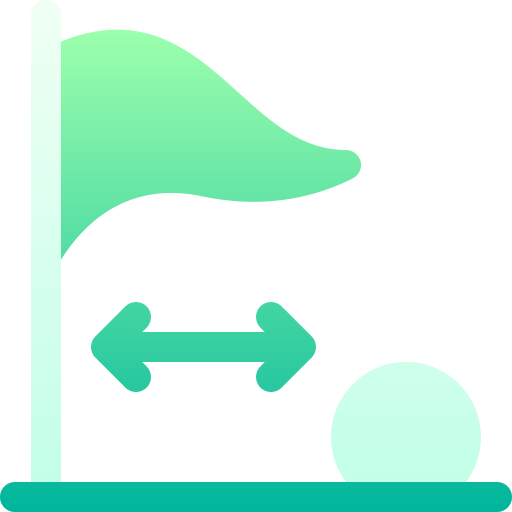 distancia Basic Gradient Gradient icono