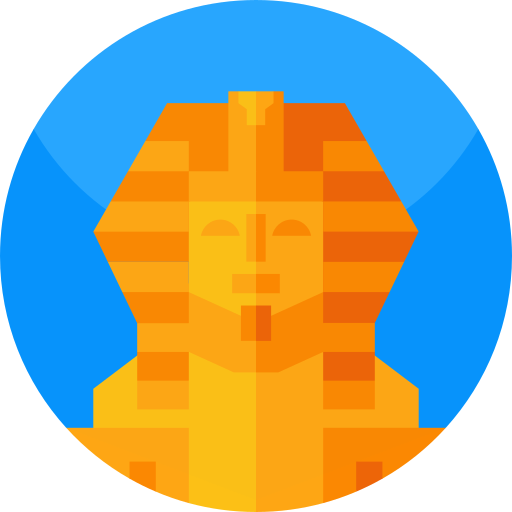 große sphinx von gizeh Geometric Flat Circular Flat icon