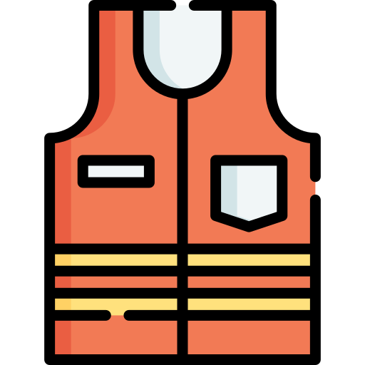 High visibility vest Special Lineal color icon