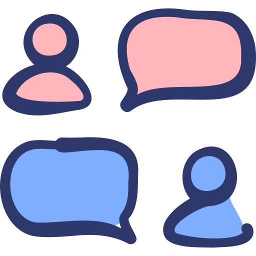 chat Basic Hand Drawn Lineal Color icono